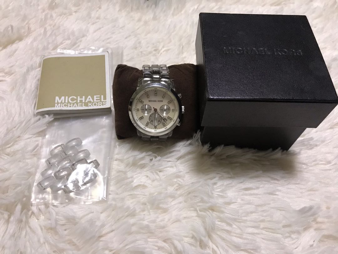 michael kors clear watch band