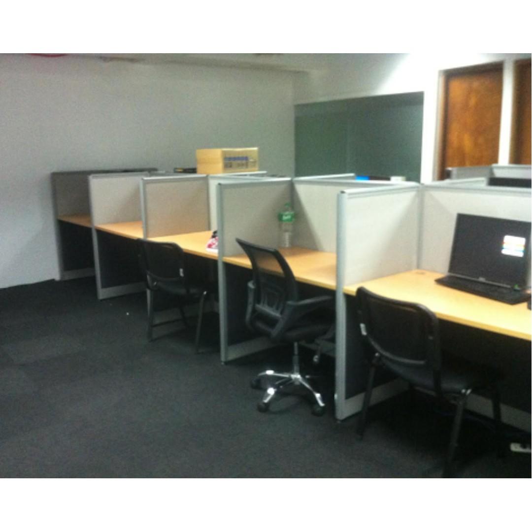 Reception Counter Laminated Finish / Office Partition, Furniture & Home ...