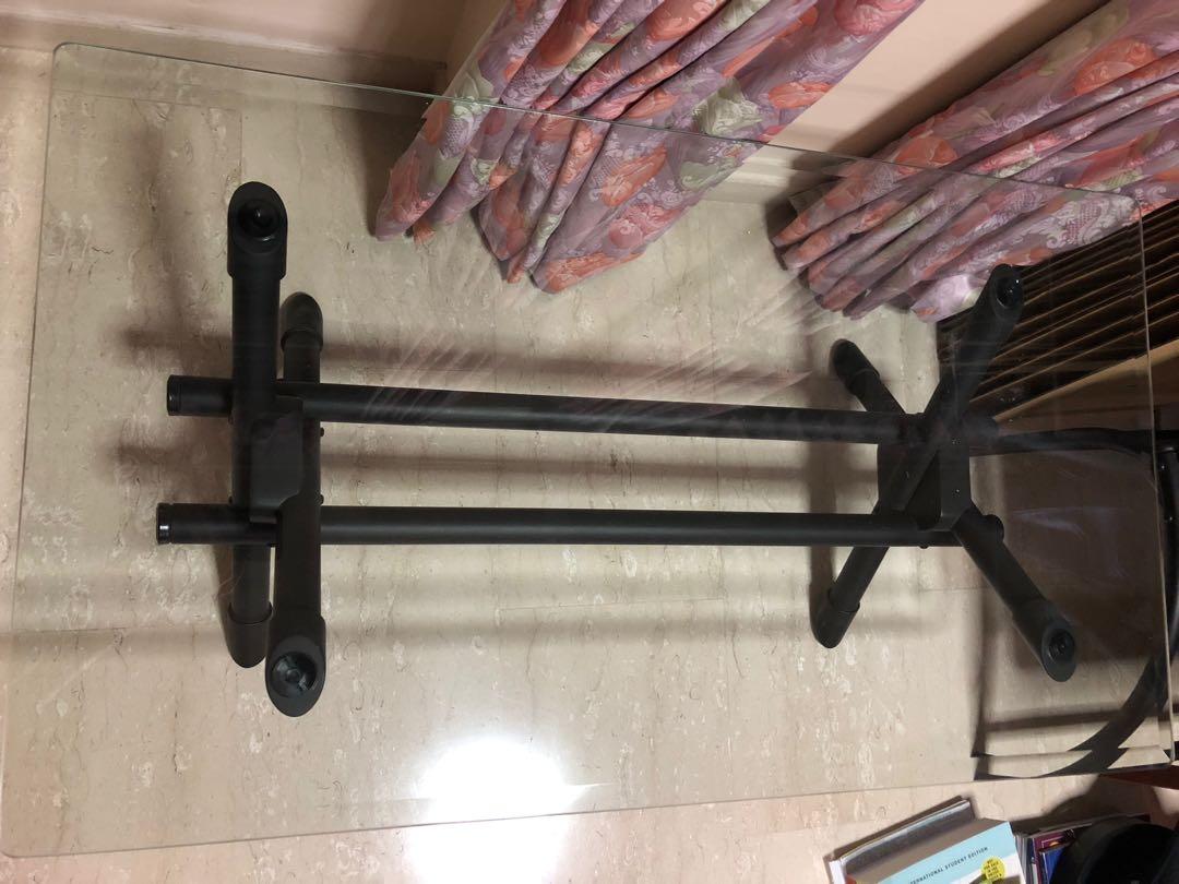 Rectangular coffee table (Category: Tables & Sets) located in Singapore. Submitted by tanfam (Listing ID 245213972, Image 2). Description: Cellini Glass Coffee Table Measurements (in cm) approximate 107(L) 61(W) 39(H) Maintained in good condition Pick up only .