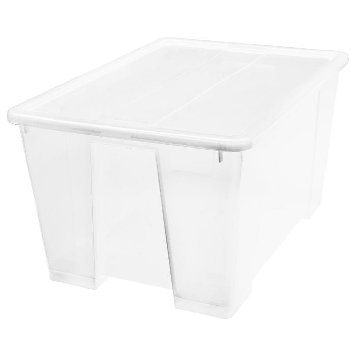 Samla with lid (from IKEA), Furniture & Home Living, Home Improvement