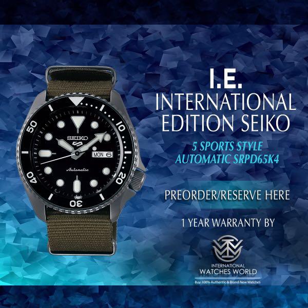 Seiko 5 sports style automatic srpd65k4 clearance