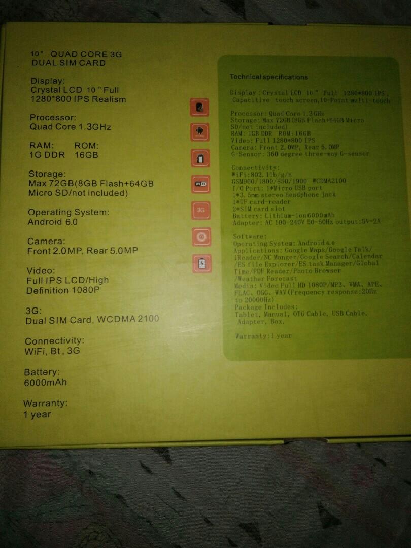 Tablet 10 W Dual Sim Slot On Carousell