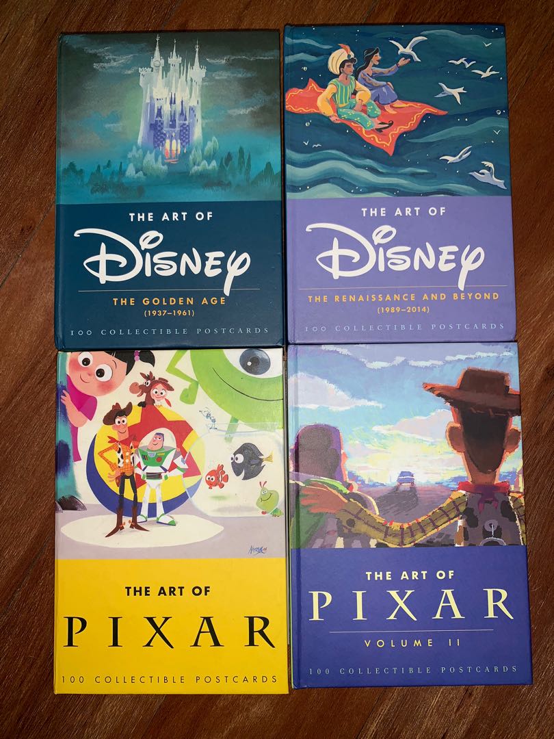 The Art Of Disney And Pixar 100 Collectible Postcards Set Books