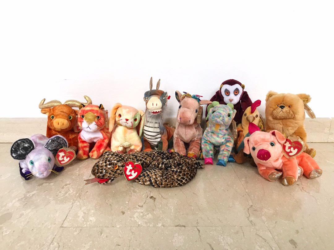 Chinese zodiac store beanie babies value