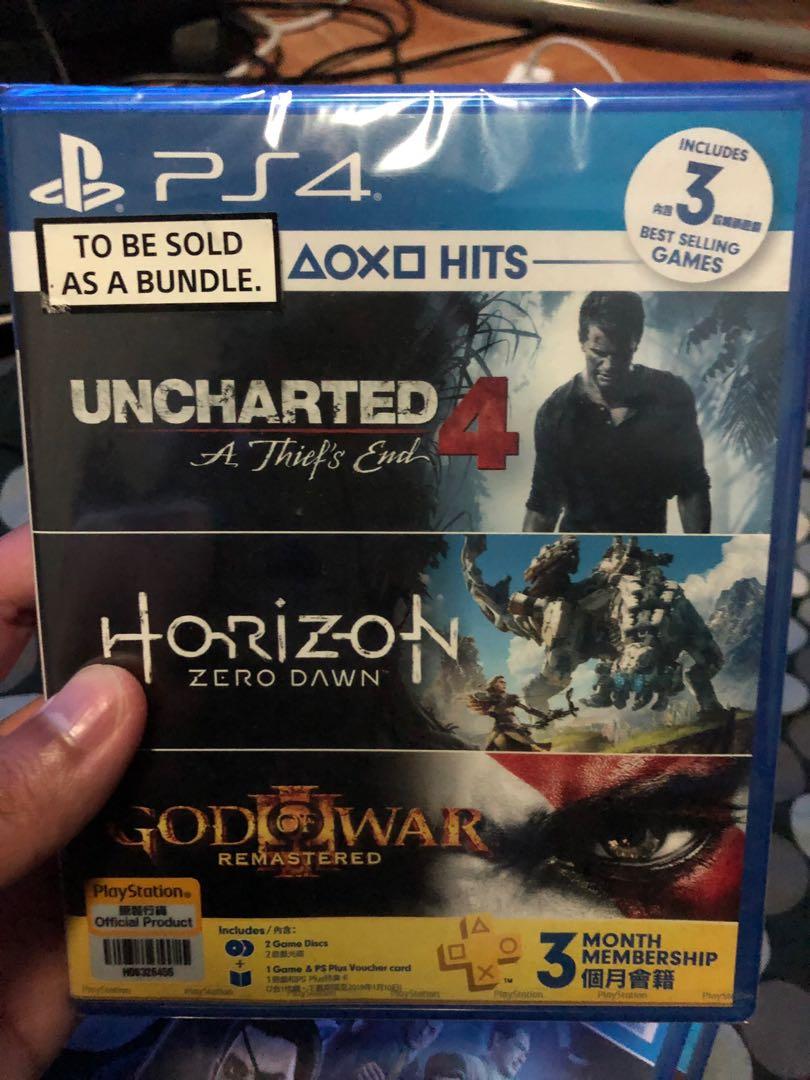 ps4 god of war uncharted horizon bundle