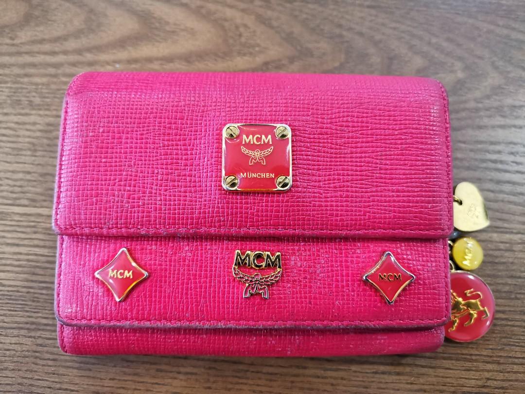 Mcm hot 2025 pink wallet