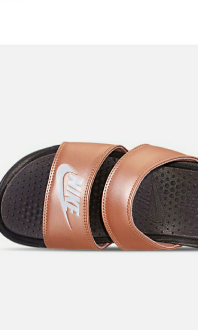 nike benassi duo flat sandals