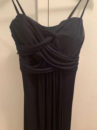 Dark Navy Blue Gown/Dress - Size 4