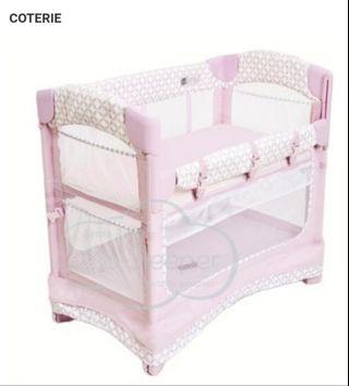 Arms Reach Mini Ezee 3 in 1 Co-Sleeper Playpen (pink color)