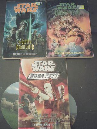 Star Wars Jedi Apprentice/ Bobs Fett/ Galaxy of Fear story books selling cheap