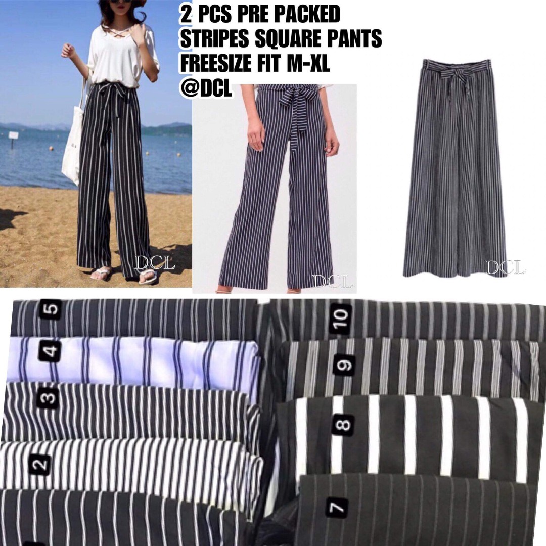 stripe square pants