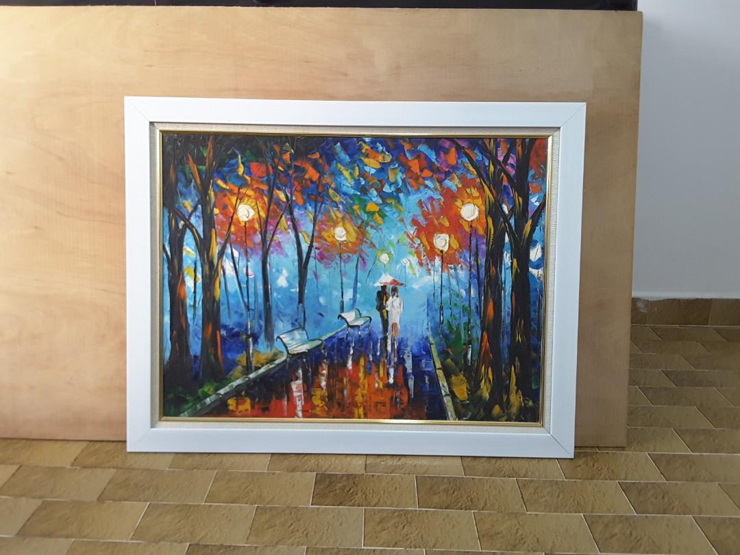 3d Romantic Oil Painting Design Craft Art Prints On Carousell