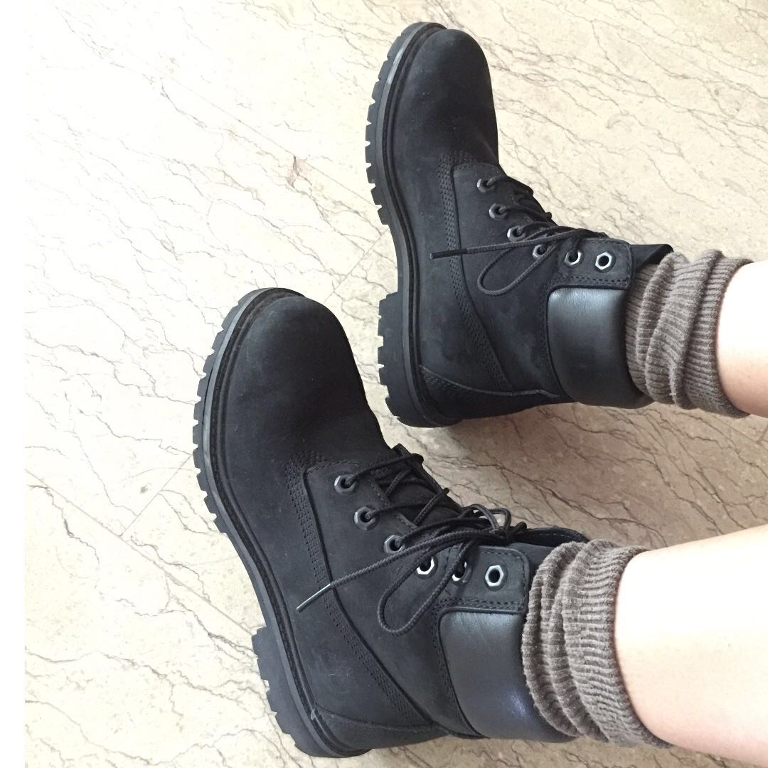 original black timberland boots