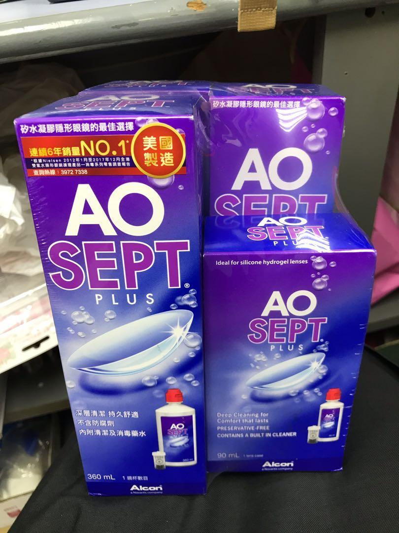 Ao Sept Plus 隱形眼鏡藥水隱形眼鏡護理雙氧水護理系統 美容 化妝品 指甲美容 香水 其他 Carousell