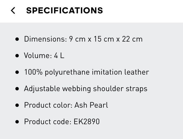 Adidas 3d Mini Backpack Ash Pearl Authentic Women S Fashion