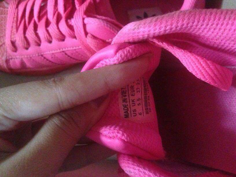 Adidas Superstar Pink Neon Fesyen Wanita Sepatu di Carousell