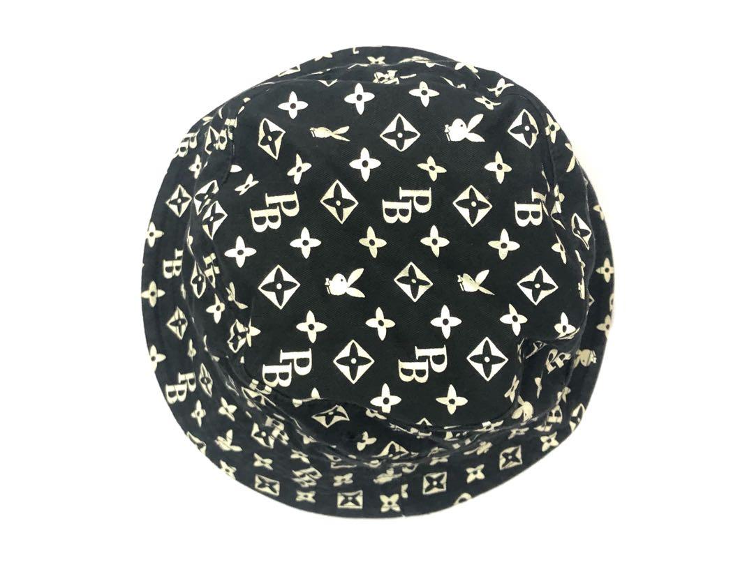 Almost Like New - Playboy, Japan “LV Inspired” Monogram Bucket Hat  (Black/White), Men's Fashion, Watches & Accessories, Cap & Hats on Carousell