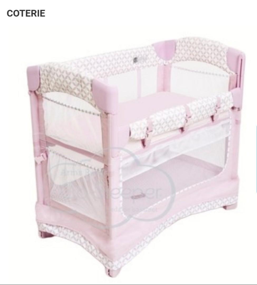 Arms Reach Mini Ezee 3 in 1 Co Sleeper Playpen pink color Babies Kids Baby Nursery Kids Furniture Cots Cribs on Carousell