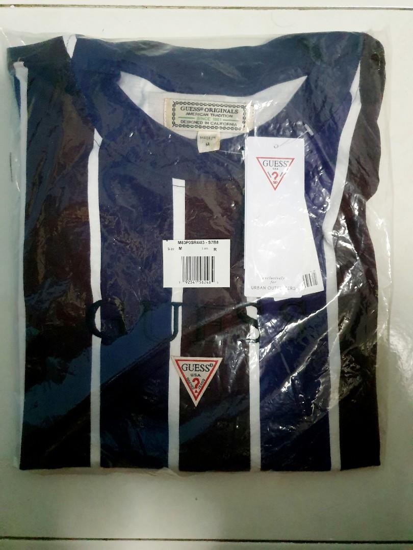guess hudson stripe long sleeve tee