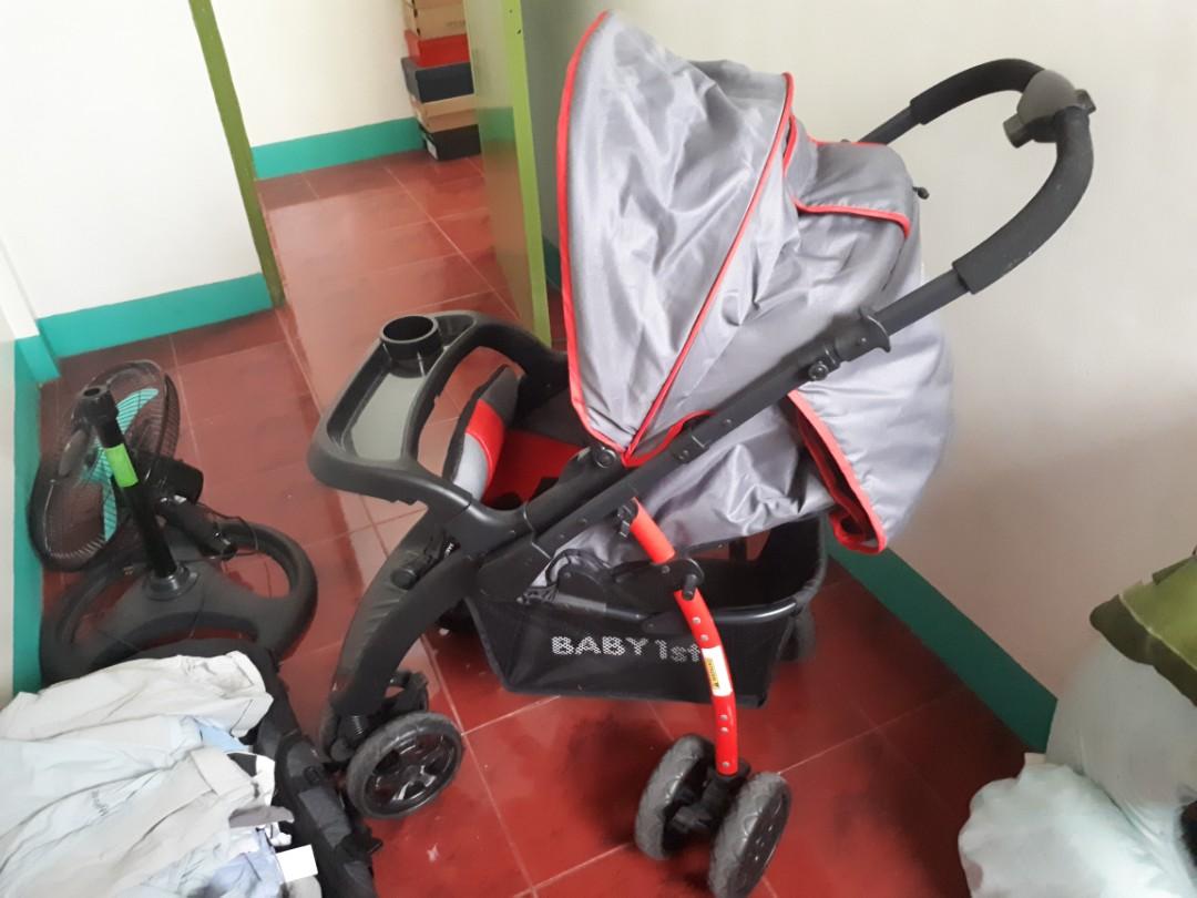 Baby 1st stroller (Category: Strollers) located in Manila. Submitted by organikk (Listing ID 245329711, Image 1). Description: Original price/mall price: 12000 Slightly used. Used in the mall about 4 times. RFS: need to buy a bigger one.