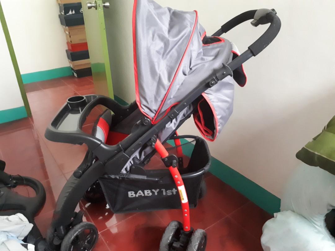 Baby 1st stroller (Category: Strollers) located in Manila. Submitted by organikk (Listing ID 245329711, Image 2). Description: Original price/mall price: 12000 Slightly used. Used in the mall about 4 times. RFS: need to buy a bigger one.