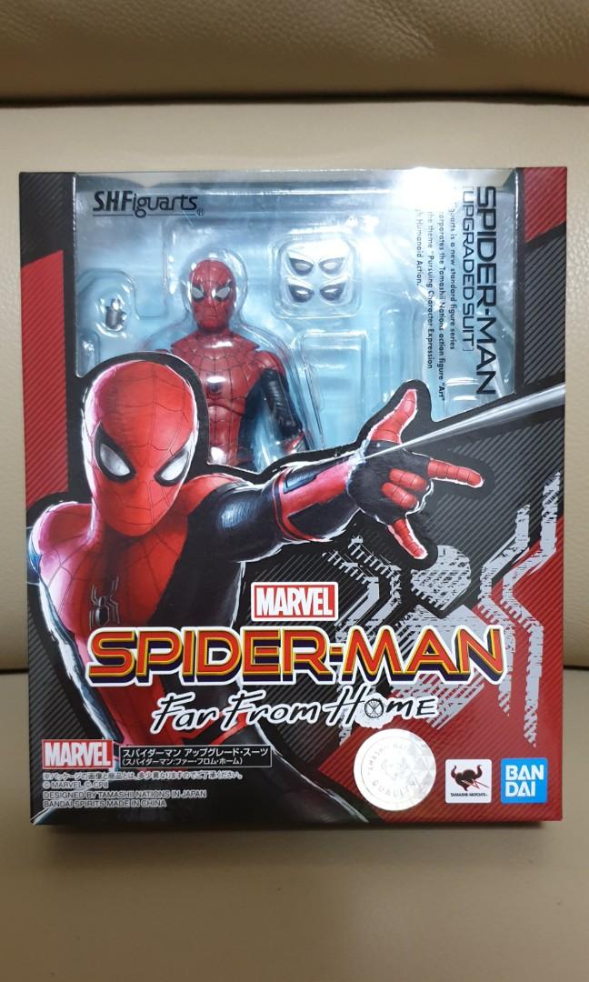Bandai S H Figuarts Spiderman Upgraded Suit Spiderman Far From Home Toys Games Bricks Figurines On Carousell