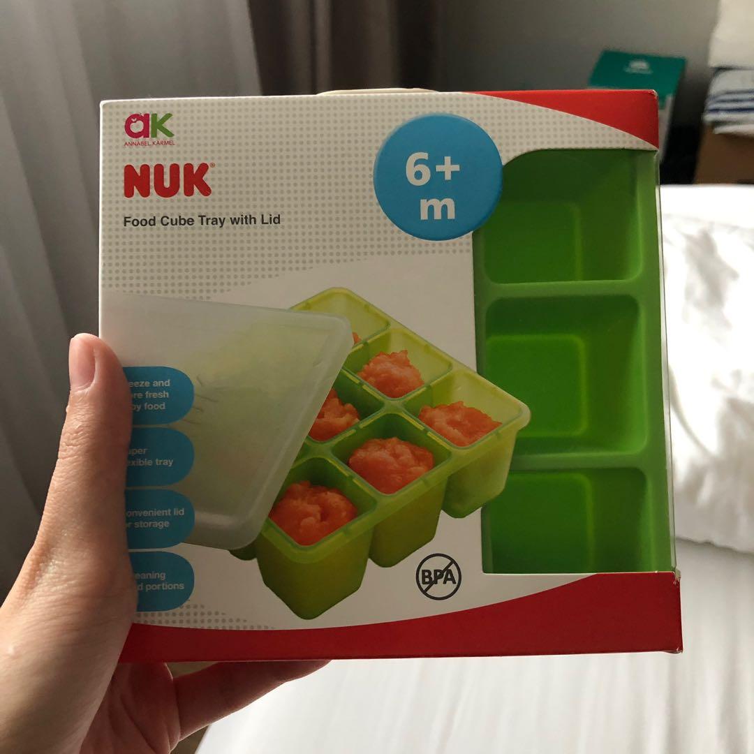 nuk food cube tray with lid