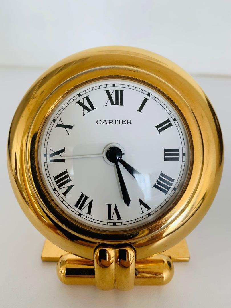 Alarm Clock Quartz 24k Gold Plated 