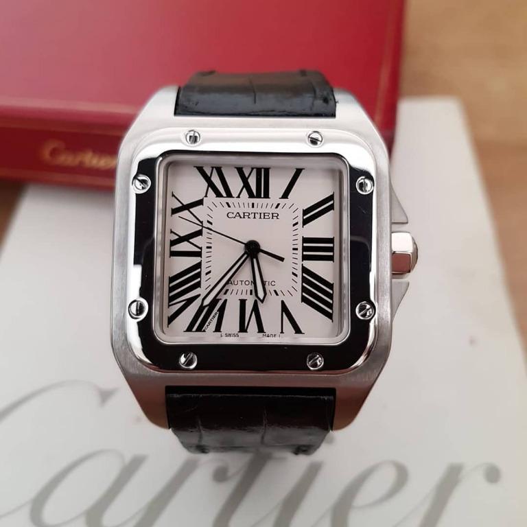 cartier santos 100 nylon strap