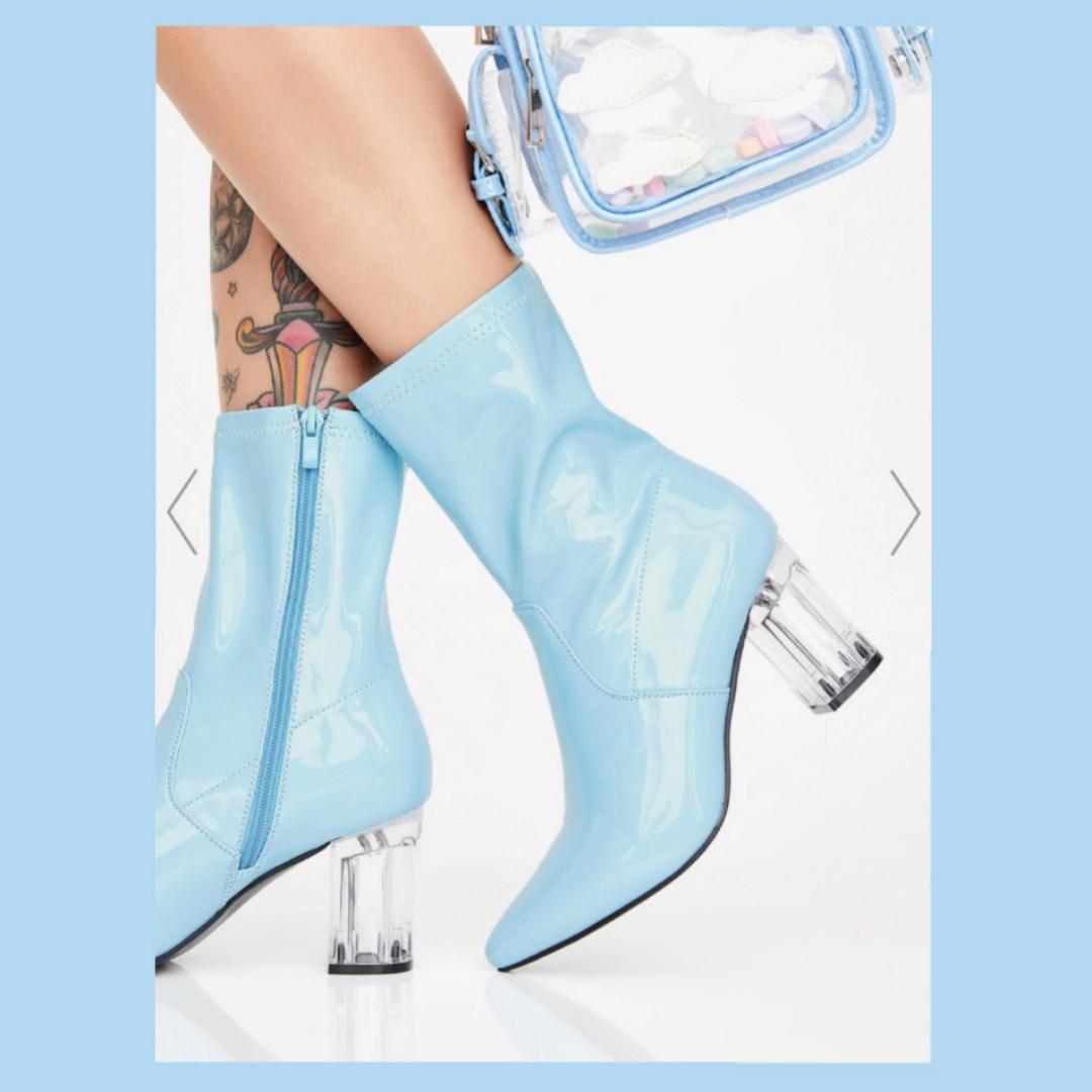 Baby blue boots womens Clearance
