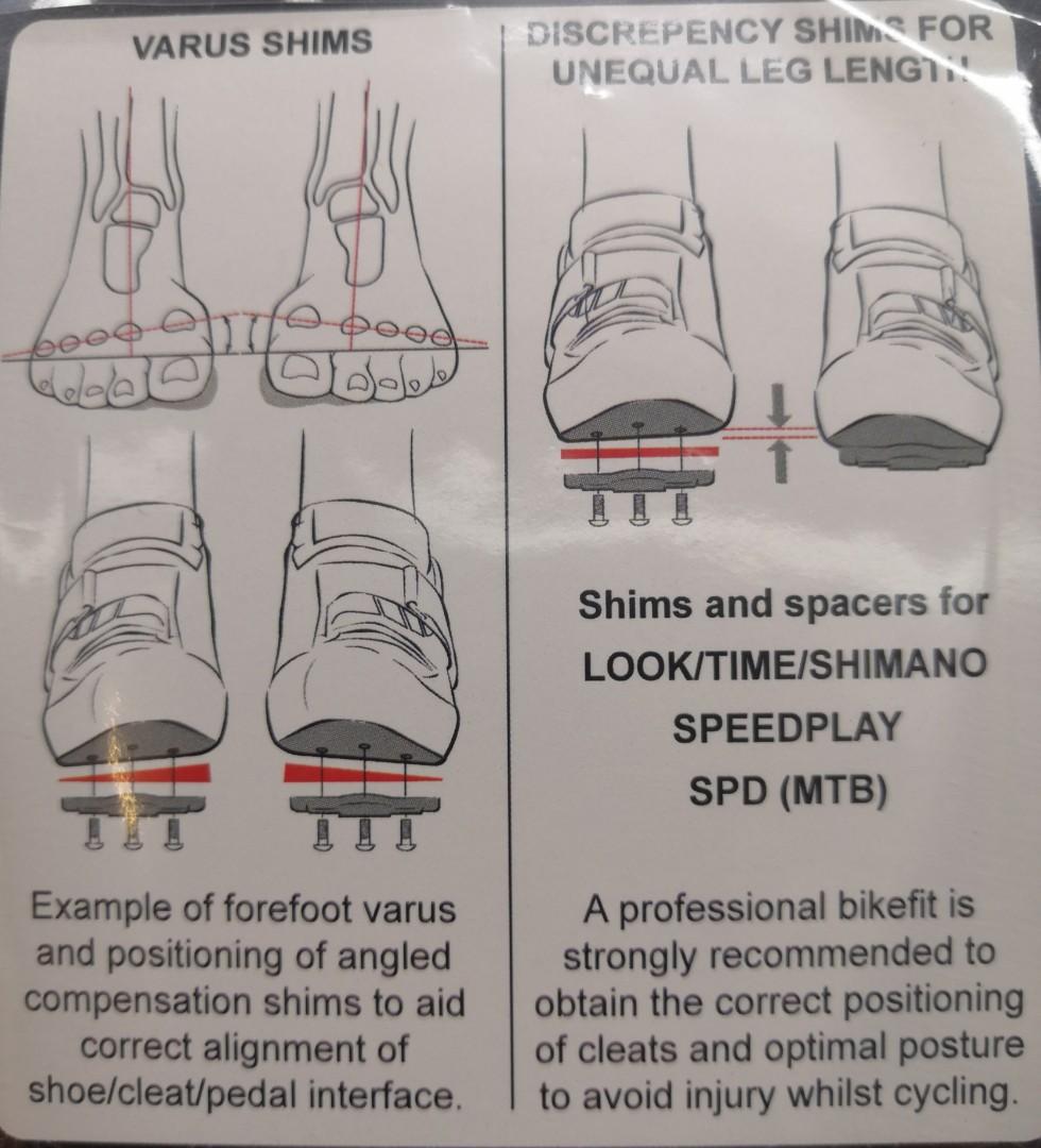 For PRO bike fit cleat wedge 1 degree
