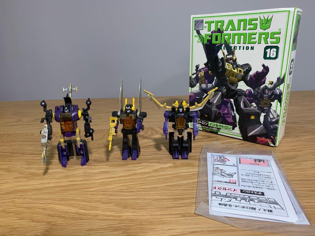 G1 Transformers Reissue Insecticons with box, full papers and unapplied ...
