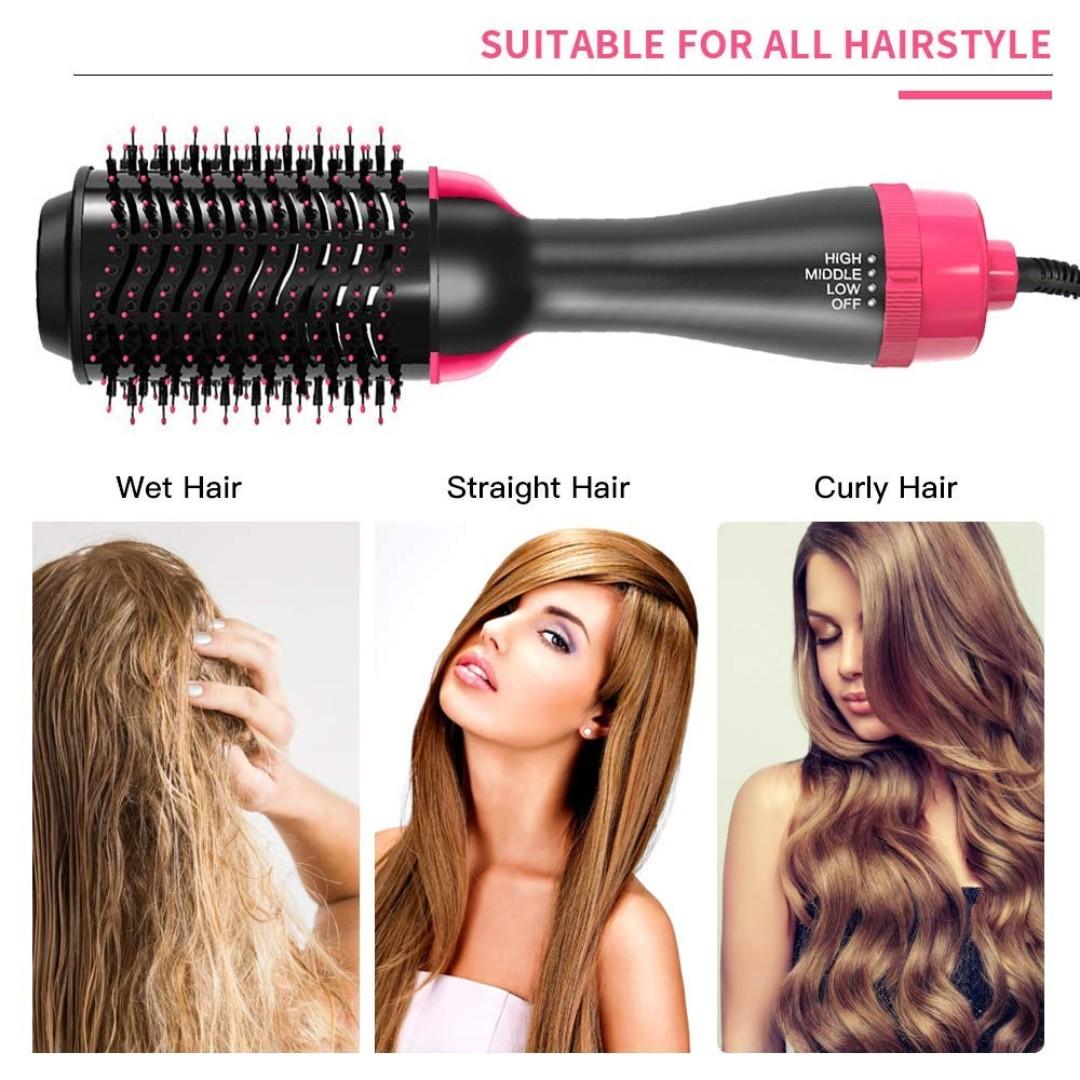 Hair Dryer Brush One Step 4 In 1 Hot Air Brush Hair Curler Hair