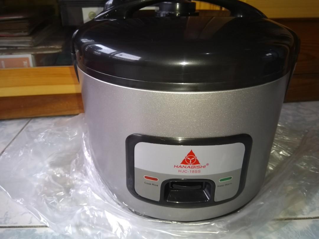Hanabishi Rice Cooker HJC18SS 1.8L, TV & Home Appliances, Kitchen