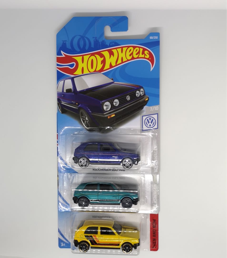 Hot Wheels VOLKSWAGEN GOLF MK2 set of 3 Hobbies Toys Toys