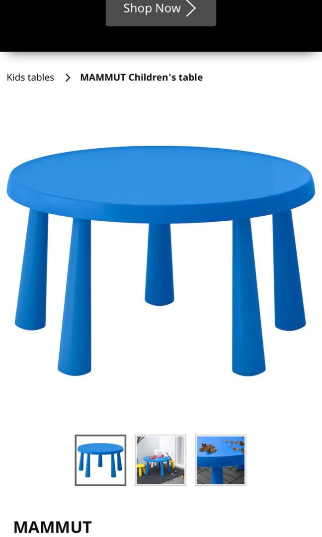 Ikea Mammut Round Table In Blue Never Used Babies Kids Cots