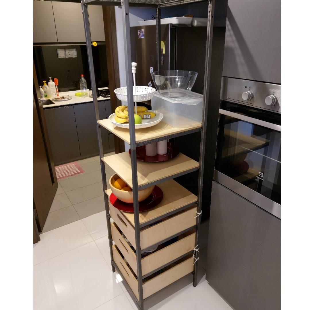 IKEA Veberod shelving unit, Furniture & Home Living, Furniture, Shelves