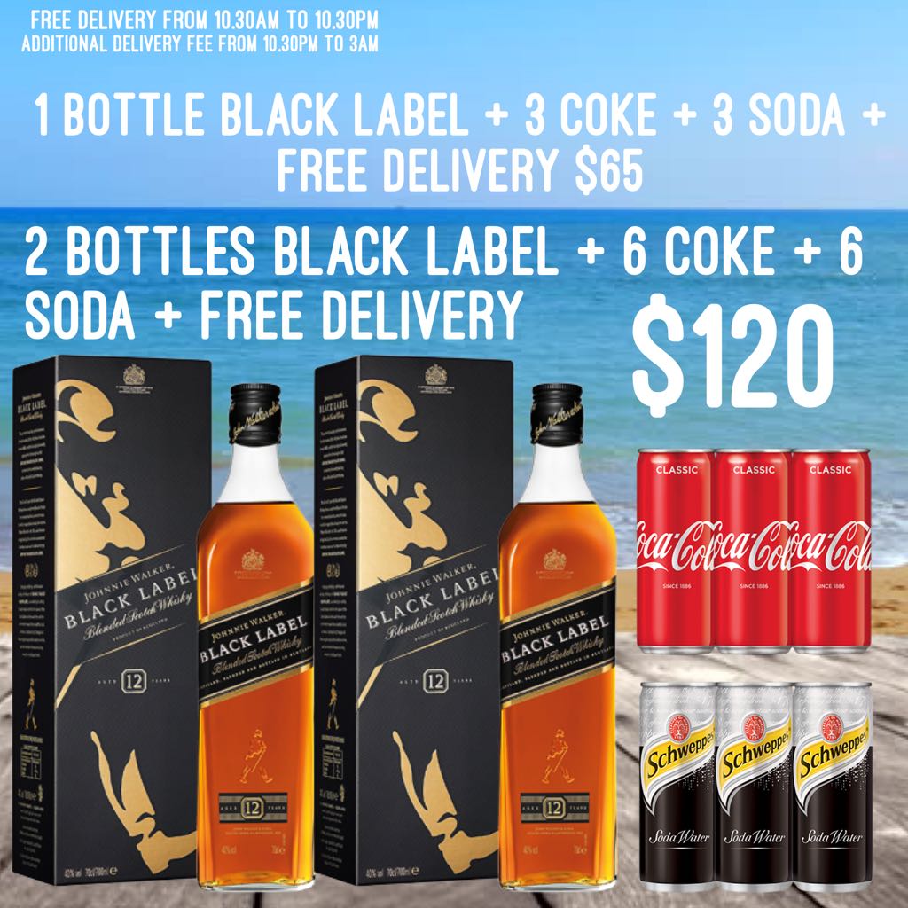 Johnnie Walker Black Label Whisky 700ml, Food & Drinks ...