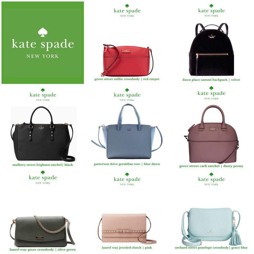 All Original Kate Spade Bag Super Great Prices, Luxury, Bags & Wallets on  Carousell