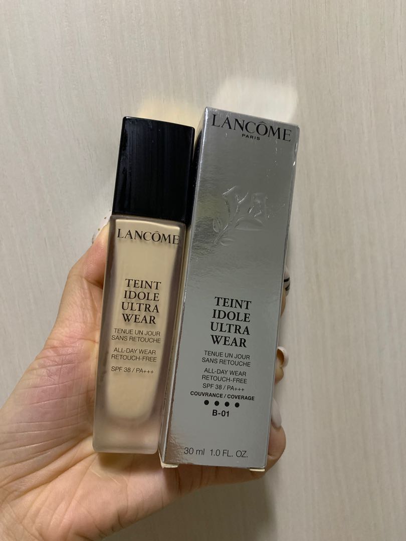 Lancome teint idole ultra wear Spf 38 B-01, Beauty \u0026 Personal Care, Face,  Makeup on Carousell