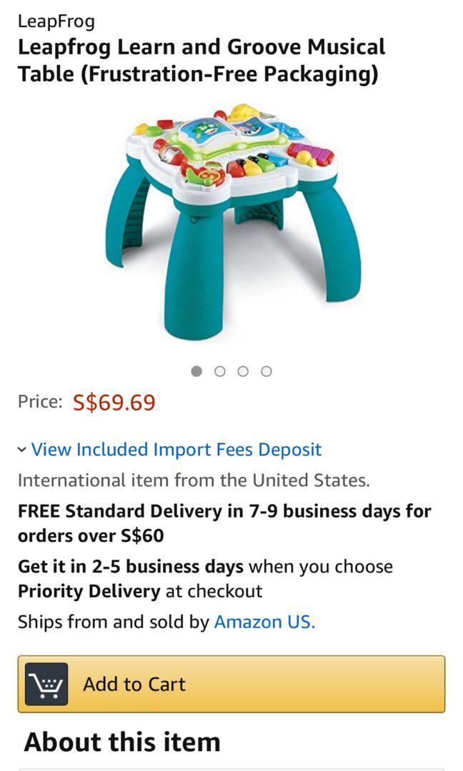 leapfrog learning desk activity table