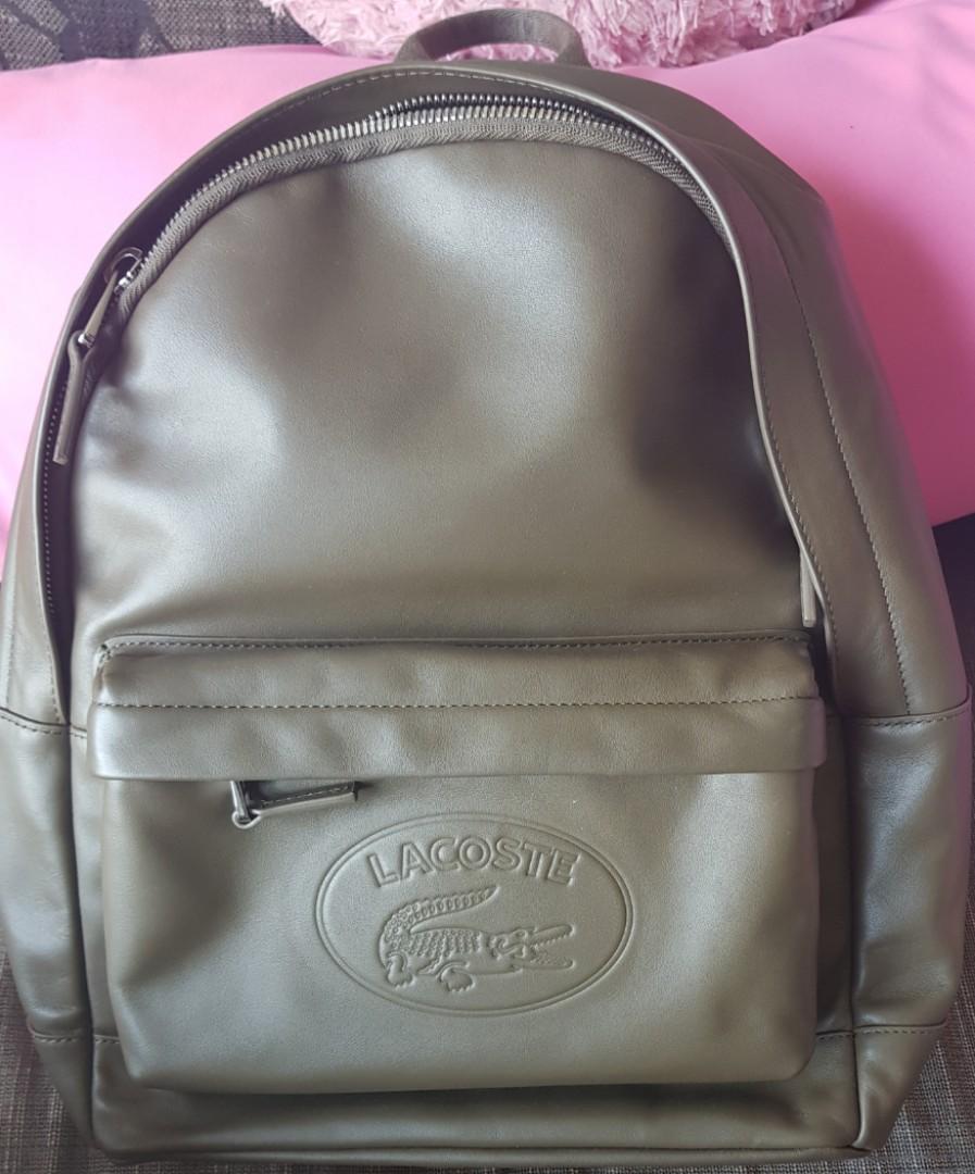 used leather backpack