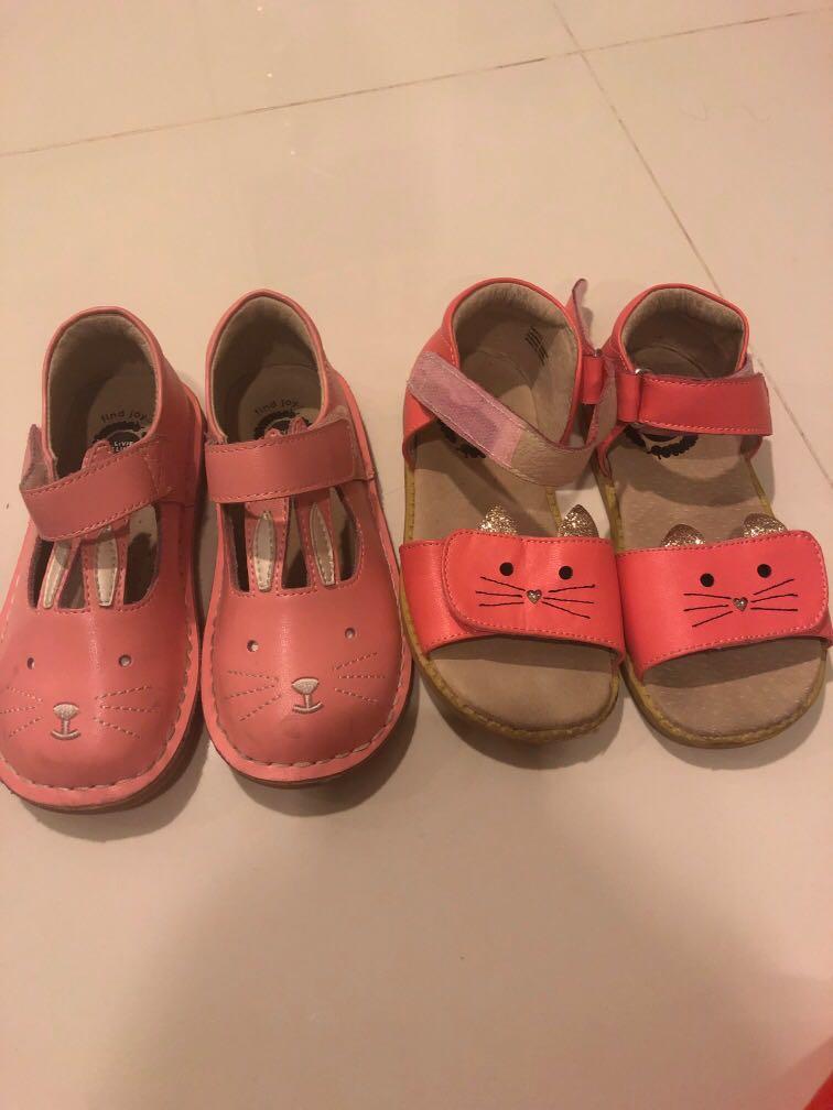 Livie \u0026 Luca pink cat and rabbit shoes 