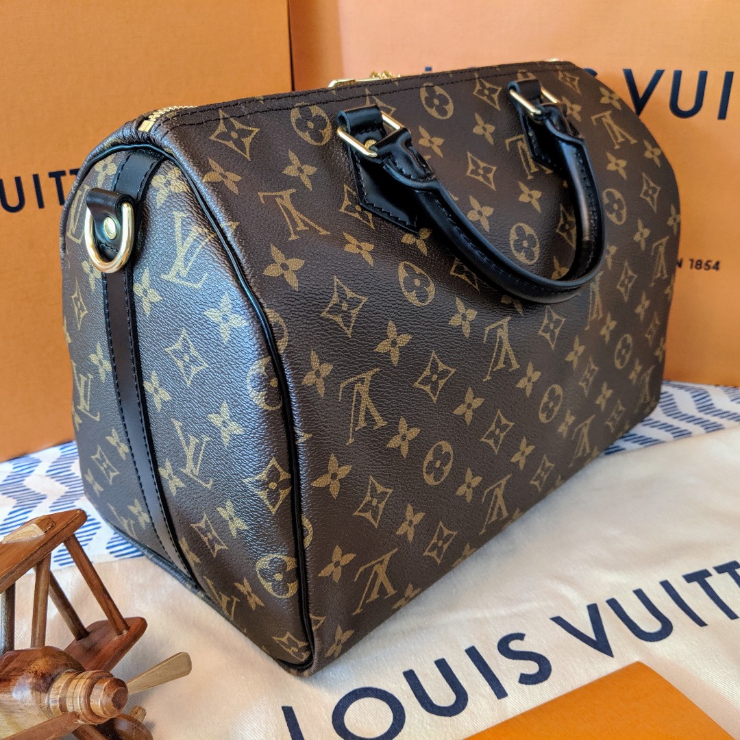 Louis Vuitton Speedy 30 Bandouliere World Tour Bag - Authentic, Full Set with Receipt, Luxury ...