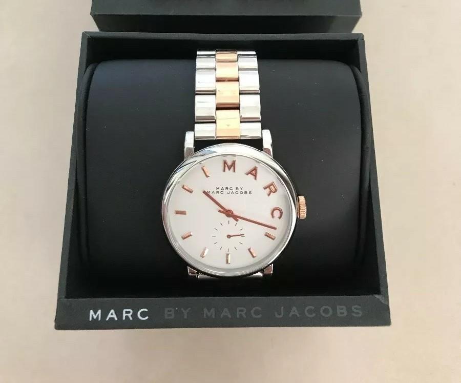 Marc Jacobs Women S 36 Mm Big Mbm3312 Baker Two Tone Stainless Bracelet Watch Women S Fashion Watches On Carousell