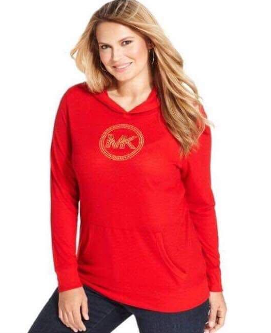 michael kors studded logo sweatshirt dress