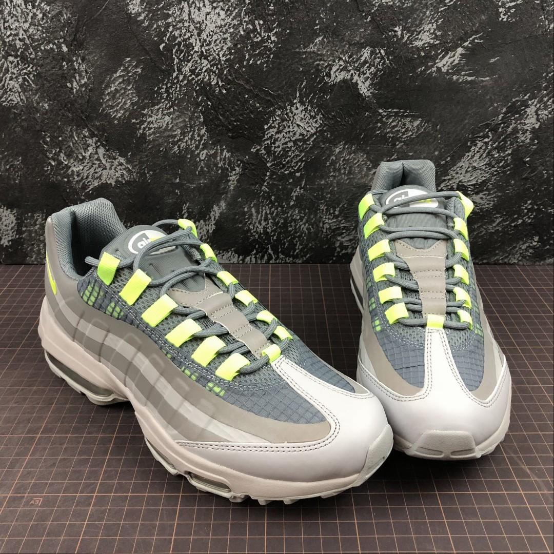Nike air max 95 ultra se grey and green sales