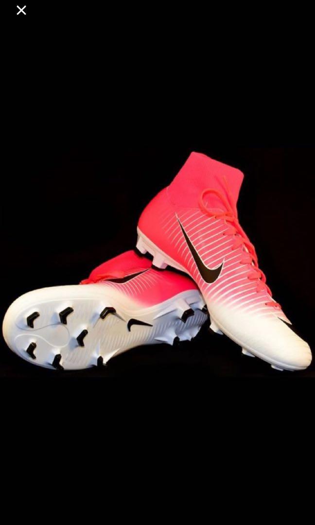 pink and white mercurials