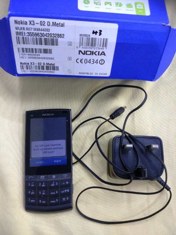 nokia x3 02 3g mobile phone 5 0mp