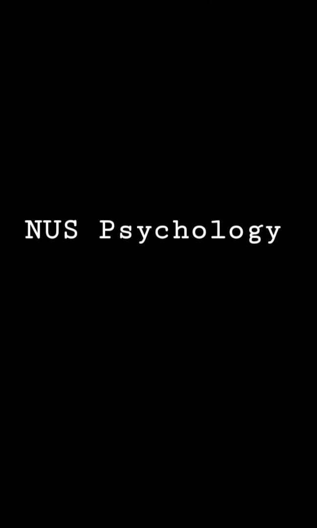 Nus Psychology Books Stationery Textbooks Tertiary On Carousell